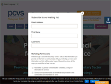 Tablet Screenshot of pcvs.co.uk